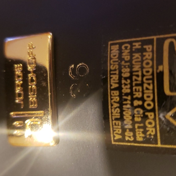 Sexy! JORGE BISCHOFF BLACK LEATHER strappy block heel 6 - Picture 9 of 11